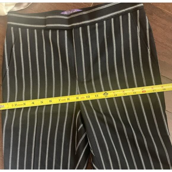 Ralph Lauren Collection Purple Label Pinstripe Wool Pant 4 Straight Leg Runway - Picture 12 of 15